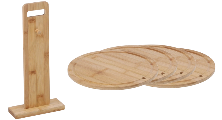 Juego de tablas de bambú para cortar - 4 unidades