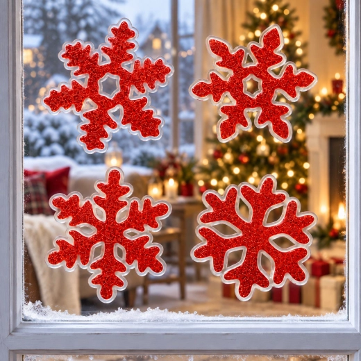 Decoración navideña para ventanas