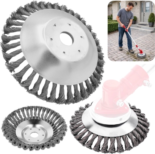 Disco de cepillo de alambre para desbrozadora 150 mm (25,4 mm)