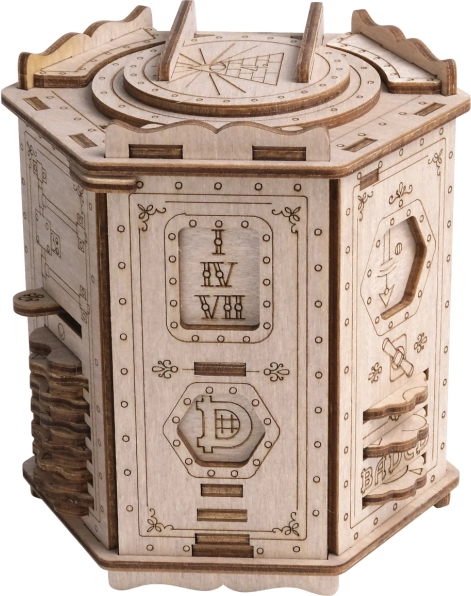 Rompecabezas de madera Fort Knox de EscapeWelt
