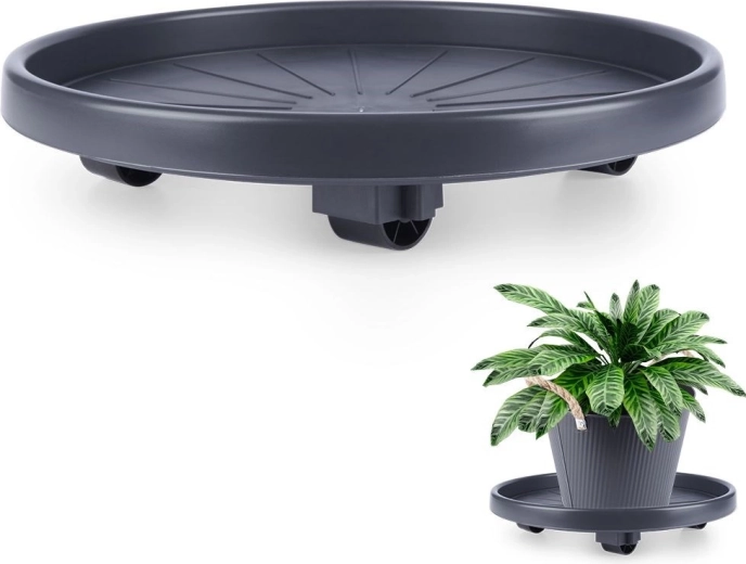 Soporte con ruedas para maceta 35 cm