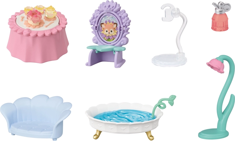 Muebles florales para jugar a roles