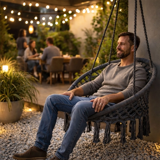 Elegante diseño boho para interior y jardín