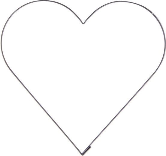 Cortador de acero inoxidable en forma de corazón para galletas de jengibre y repostería