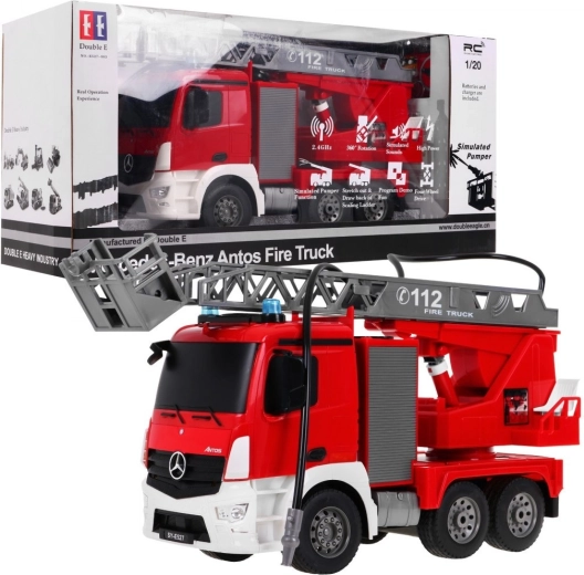 Camión de bomberos RC Mercedes-Benz Antos 1:20 Double E