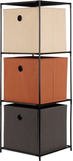 Tres espaciosas cajas de tela