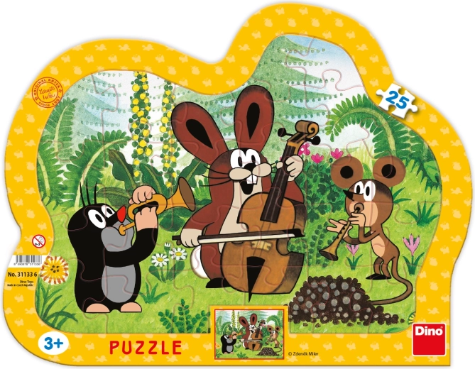 Puzzle Dino El topo músico