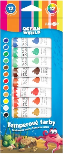 Pinturas al témpera Ocean World 12×12 ml