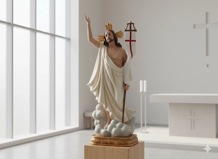 Figura de Jesús resucitado 60 cm