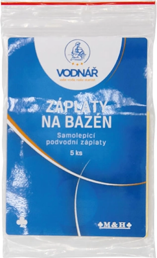 Parches autoadhesivos subacuáticos para piscina 6,5 × 6,5 cm (5 uds) VODNÁŘ