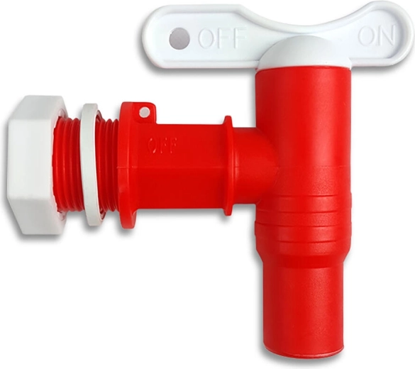 Grifo de vaciado para bidón de plástico de 200–500 l, rosca 3/4"