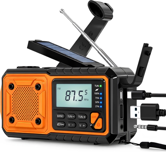 Radio solar de emergencia Renew Force con powerbank y dinamo