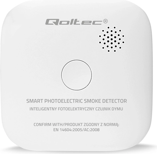 Detector de humo inalámbrico con batería, indicación LED y alarma de 85 dB