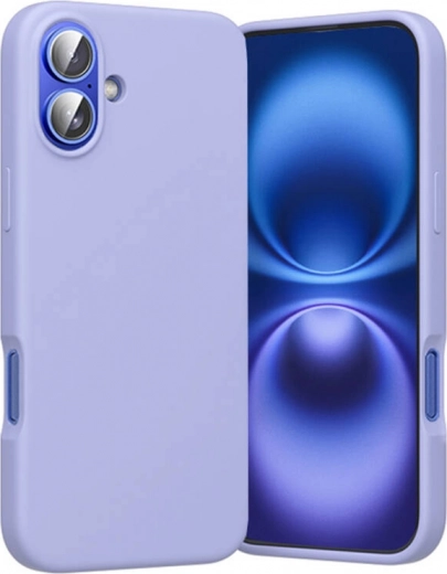 Funda de silicona con MagSafe para iPhone 16 – Vention, lila