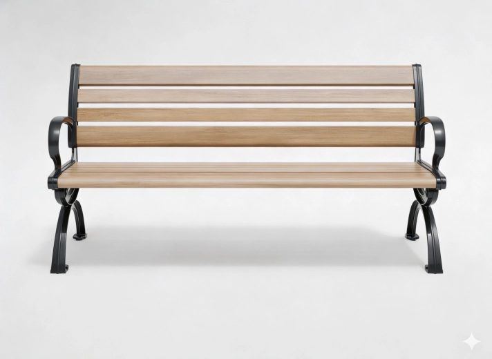 Banco de jardín de aluminio COWPER 150 × 60 × 78 cm