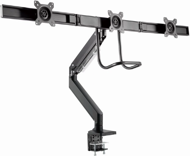 Soporte para 3 monitores con brazo ajustable