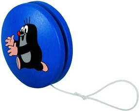 Detoa yoyo azul con el TOPO corriendo