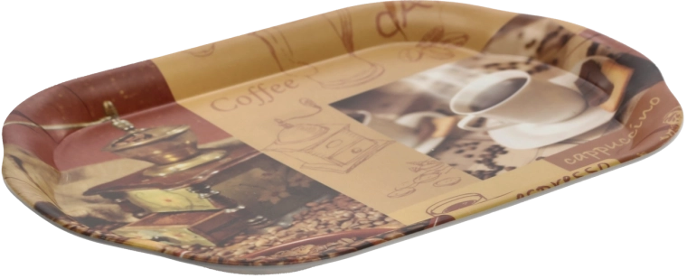 Bandeja ovalada de servicio 45,5 × 31,5 cm de plástico resistente