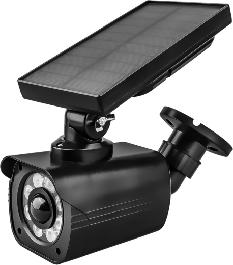 Atrapa solar de cámara de seguridad con sensor PIR y LED intermitente - 1 pieza