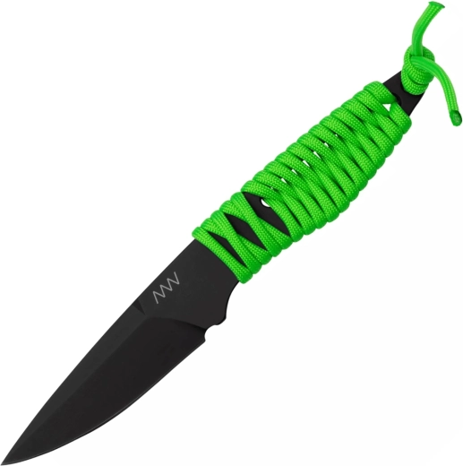 ANV Knives P100 cuchillo de cuello verde neón 7,5 cm