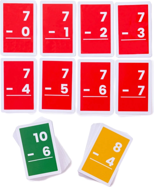 Bigjigs Toys Tarjetas de resta 1-10