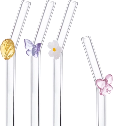 Pajitas reutilizables con diseño elegante