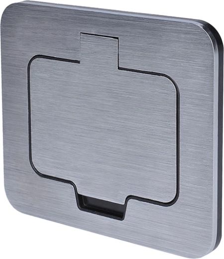 Solight toma de corriente de suelo empotrable IP55 con tapa rectangular