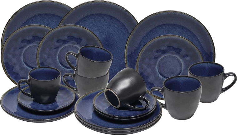 Juego de tazas para café y té, 18 uds