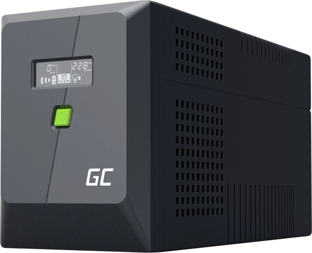 Fuente de alimentación ininterrumpida UPS Green Cell PowerProof 1500 VA 900 W con pantalla LCD