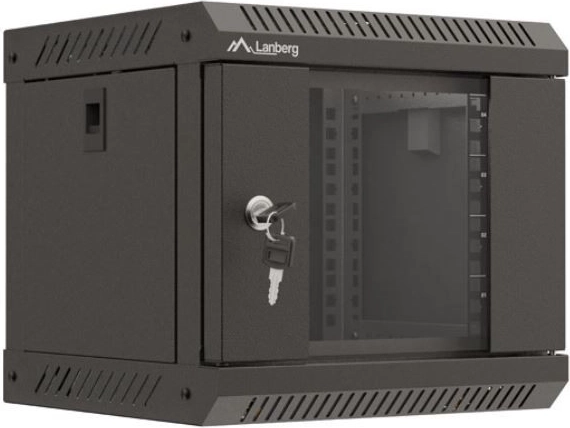 Armario de instalación mural Lanberg Rack WF11 10" 4U 300x300 negro