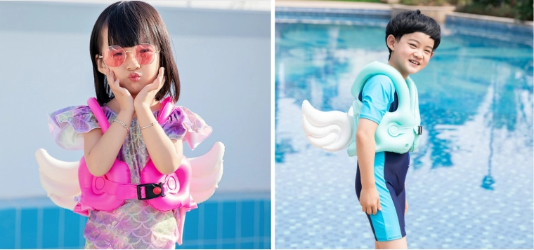 Diseño divertido con alas que a los niños les encanta