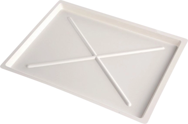 Bandeja recogegotas para escurreplatos de dos niveles Kombo 30 cm, blanca 36 × 28 cm