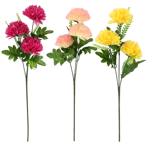 Tres flores para un efecto pleno