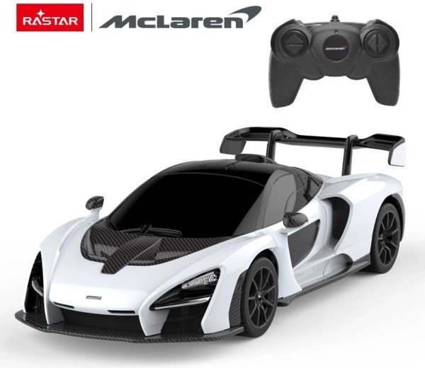 Coche RC McLaren Senna Rastar 1:24 blanco - 1 unidad