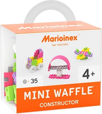 Mini Waffle bloques de construcción para niñas, 35 piezas