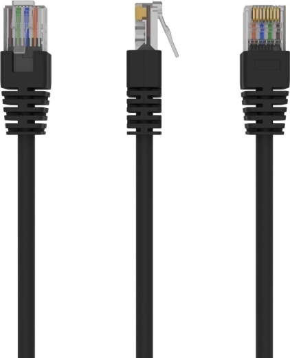 Cable de conexión Cat 5e UTP de 0,25 m negro