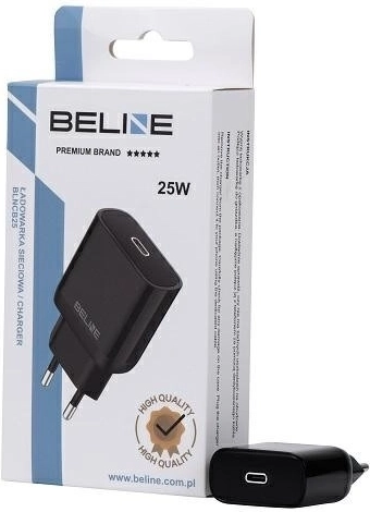 Cargador de pared GaN 25 W USB‑C PD 3.0 sin cable – negra
