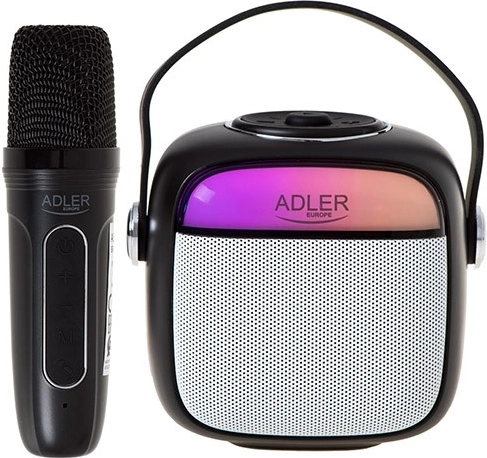 Altavoz de karaoke con micrófono Adler