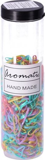 Set de gomas elásticas de silicona para el pelo – mezcla de colores pastel
