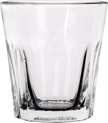 Vidrio transparente resistente con fondo robusto