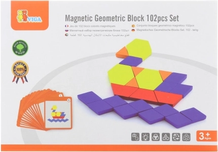 Mosaico magnético - bloques geométricos