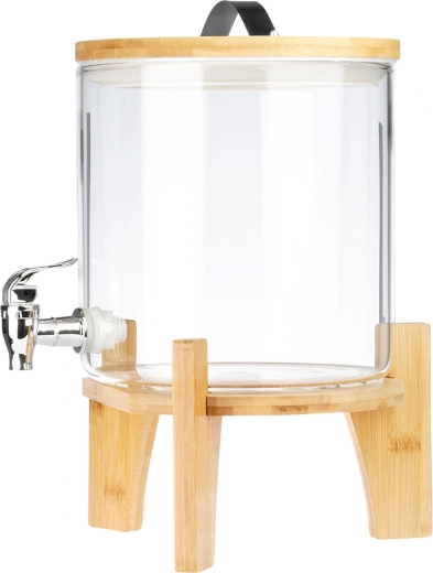 Soporte de bambú estable y vertido fluido