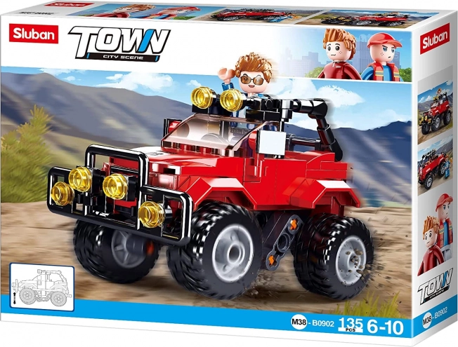 Sluban Town jeep rojo – set de construcción de 135 piezas