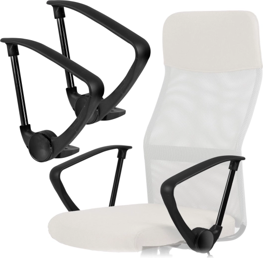 Reposabrazos negros para silla Sydney II – juego de 2 unidades