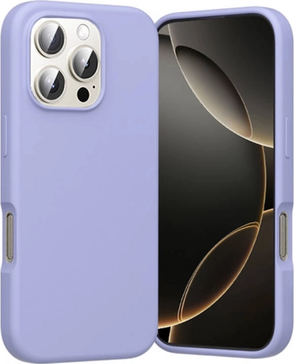 Funda de silicona Vention para iPhone 16 Pro con MagSafe, lila