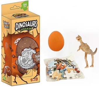 Puzzle de 30 piezas dinosaurio y huevo con esqueleto