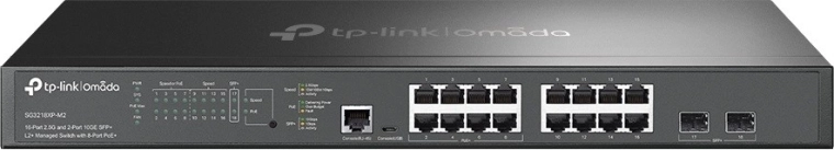Switch 16× 2.5G PoE+ con 2× SFP+ 10G