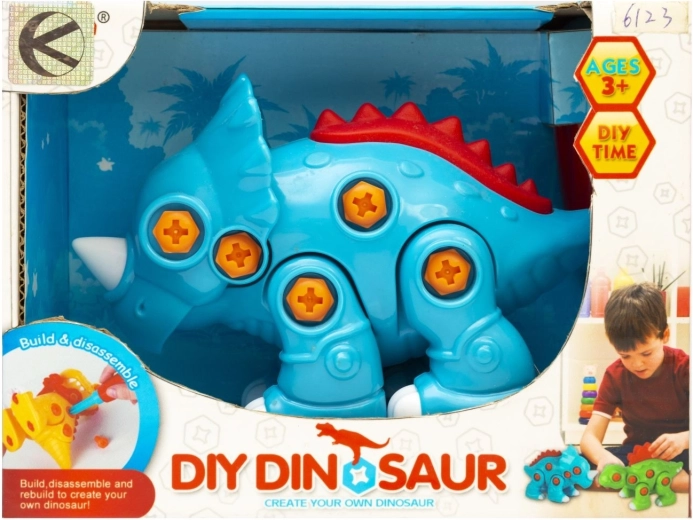 Dinosaurio colorido para atornillar - 1 pieza