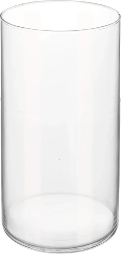 Jarrón de vidrio transparente 20 cm