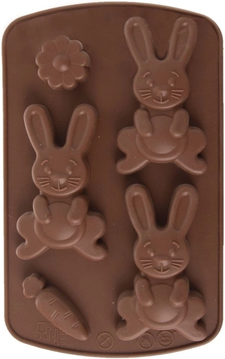 Molde de silicona para bombones y galletas conejito SILLINIE